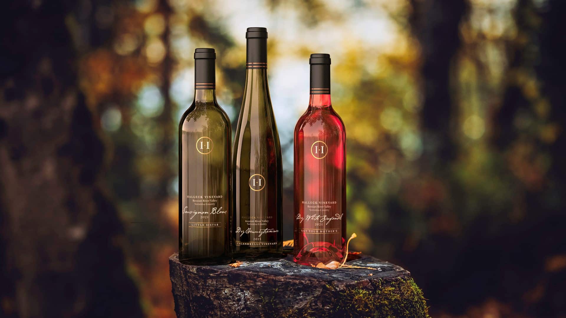 Halleck Vineyard Sonoma Coast Pinot Noir bottle photography